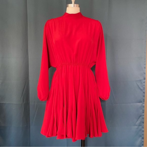 Rhode Caroline Godet Crepe Mini Dress - Picture 4 of 7